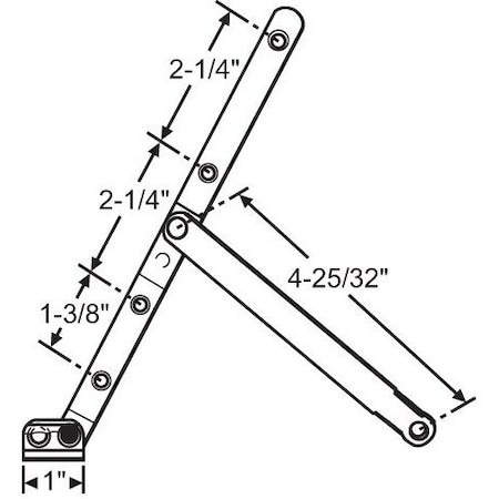 Strybuc RH SS HINGE WASH ARM ONLY 28-03-10SS-RHA